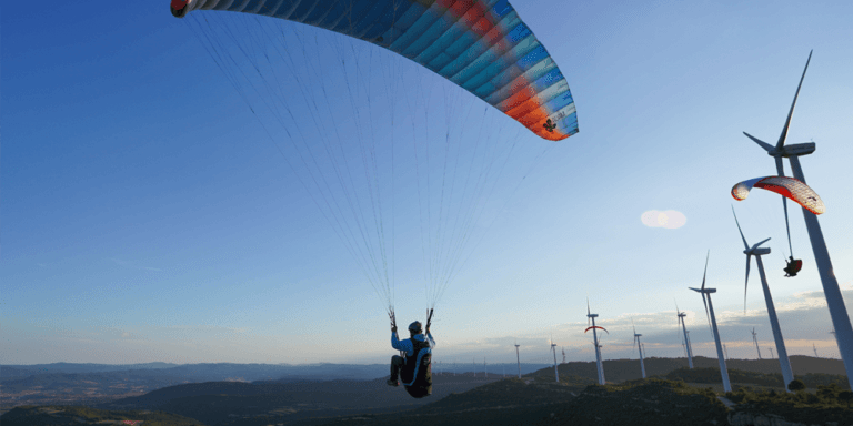 Vola en parapent