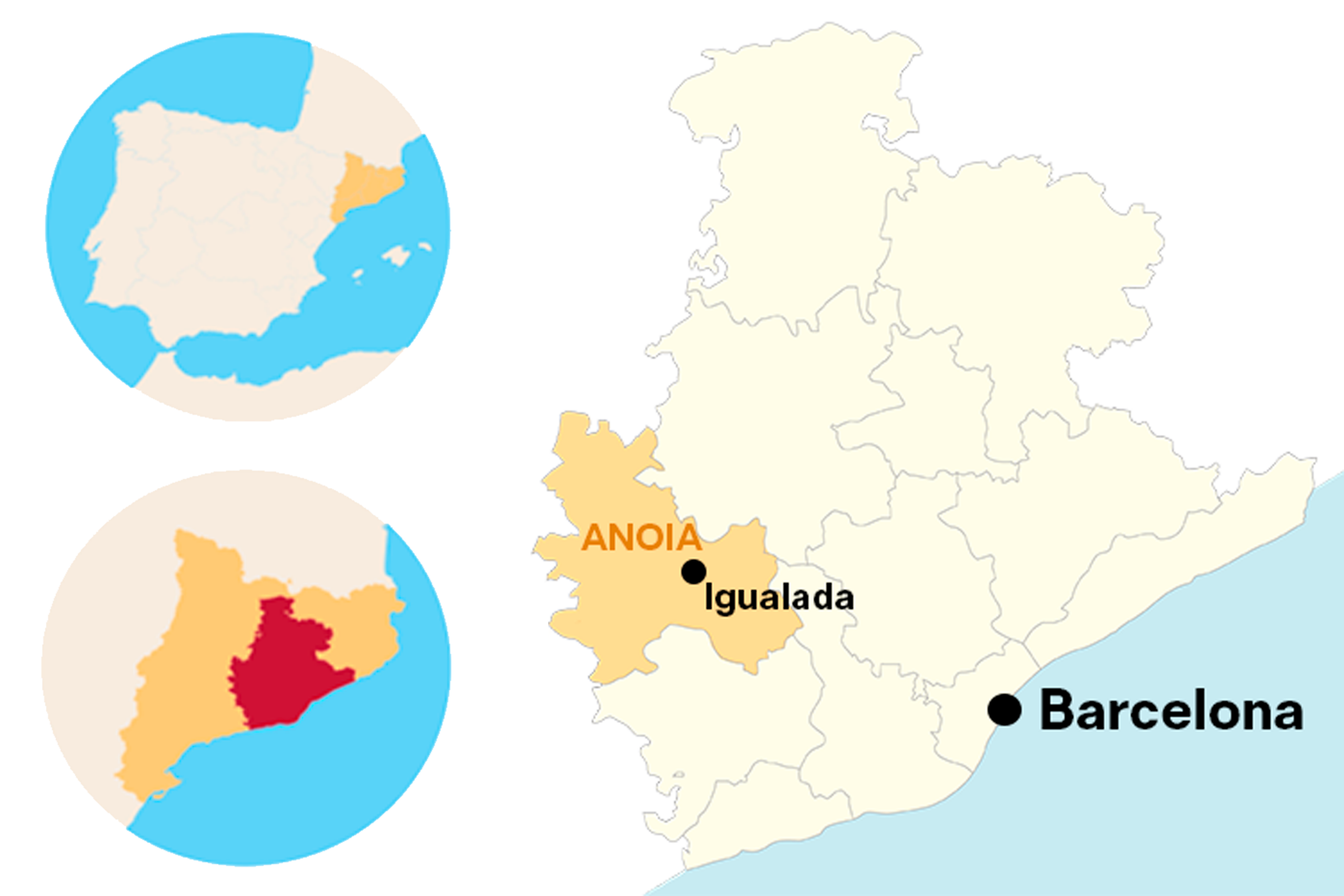 Com arribar a l'Anoia
